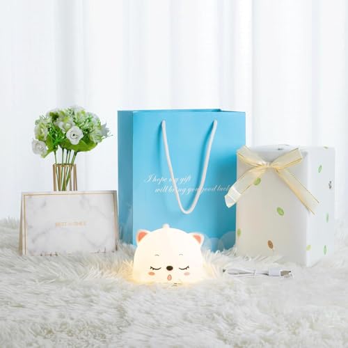 AoMige Baby Night Light Lamp, 7 Colors Rechargeable Cat Lamp for Bedroom, Cute Stuff for Teen Girls Toddler Night Lights for Kids Room, Gifts