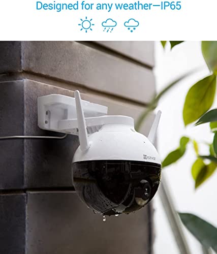 EZVIZ C8C Security Camera, Outdoor PT Surveillance Camera 1080p WiFi with 360° Visual Coverage, Color Night Vision, IP65 Waterproof, Motion Detection, Audio Pick Up, Support 256GB SD Card