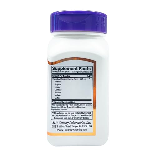 21st Century Digestive Enzyme - 60 Capsules