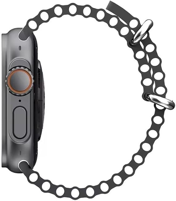 Smart Watch for Girls Boys Teens Men Women with Blood Pressure Monitor Fitness Tracker Call and App Notifications - Black Dial & Strap