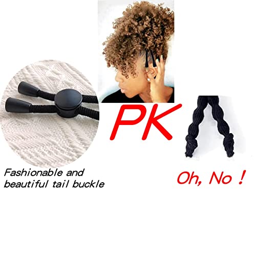 NALACAL 5 Pcs NEW Adjustable Headband Hair Tie for Thick Heavy Natural Kinky or Curly Hair, Adjustable Sizing for the Afro Puff Ponytail, Hair Bun, High Puff, and Updos