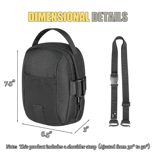 Magnetic EDC Phone Pouch for Men - 7-in-1 Hands-Free Sling Bag, Heavy-Duty Gym & Travel Essentials Bag with Lightweight & Adjustable Design