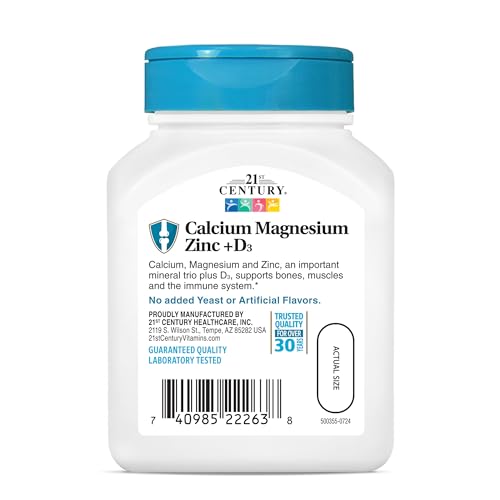 21St Century Cal Mag Zinc +D - 90 Tablets