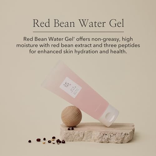 Beauty of Joseon Red Bean Water Gel Hydrating Peptide Hydro Boost Moisturizer for Acne Prone Dry Skin, Korean Skin Care for Men and Women, 100ml, 3.38 fl.oz