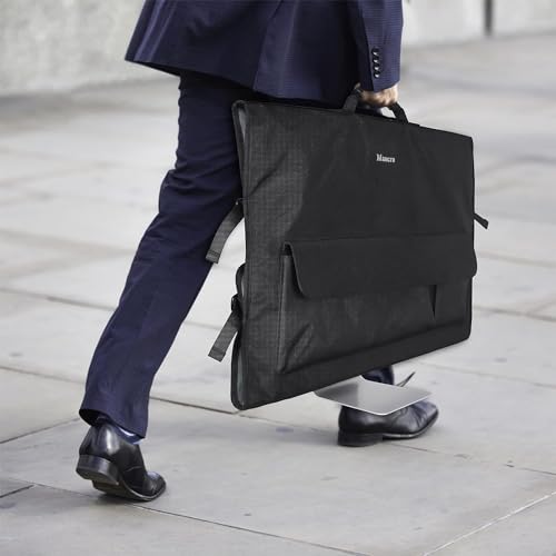 Mancro Monitor Carrying Case Compatible with Apple 27" iMac Desktop Computer, Padded Travel Carrying Bag with Rubber Handle, Pockets for 27" Screen and Accessories, Protective Case Monitor Dust Cover