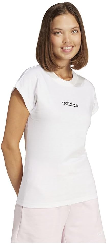 Women Essentials Linear Cotton T-Shirt - White