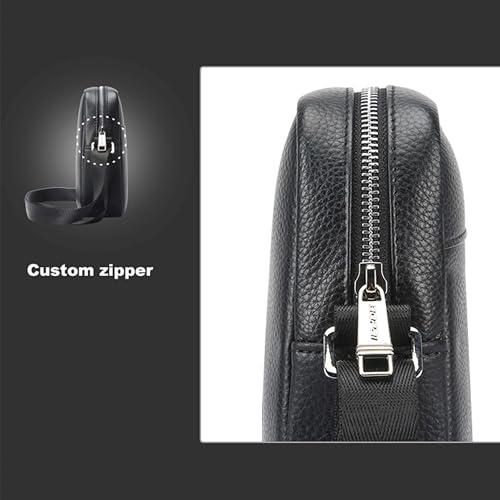 Bopai Unisex Premium Side Sling Bag Water Resistant Synthetic Leather Crossbody Bag for Travel Office Business, BO-SL591