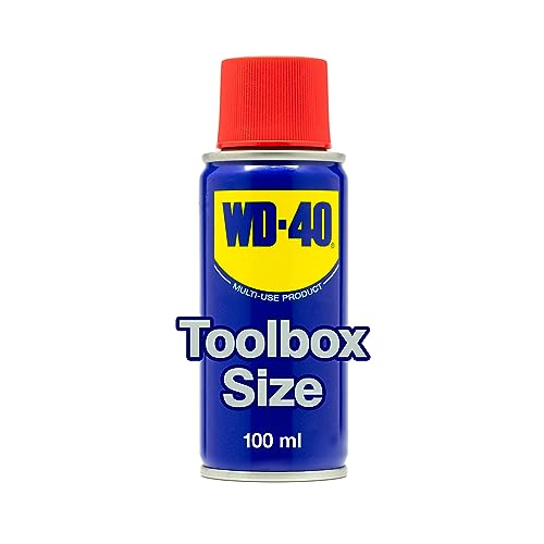 WD-40 Multi-Use 100ml Spray Aerosol Can All-Purpose Lubricant, Cleans Rust, for Home & Workshop Use