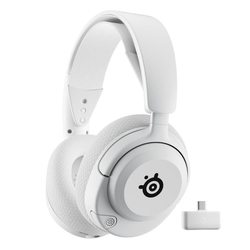 SteelSeries Arctis Nova 5 Wireless - Gaming Headset for PC, PS5, PS4, Switch, Mobile - White - 100+ Audio Presets - Neodymium Magnetic Drivers - 60H Battery - 2.4GHz or BT - ClearCast Gen2.X Mic