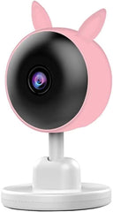 Smart WiFi Baby Monitor - No Glow Night Vision Camera with Bluetooth Remote, 360° Coverage for Child Safety
