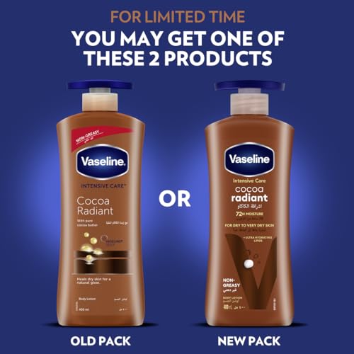 Vaseline Cocoa Radiant Body Lotion, 2 X 400ml