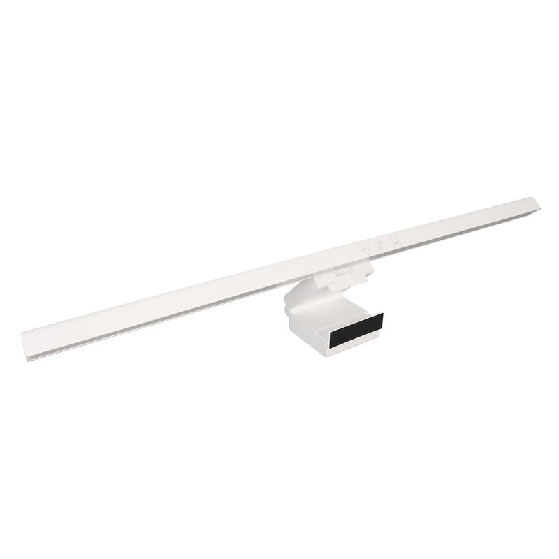 Dpofirs Computer Screen Monitor Lamp, PC Monitor Light Bar, e-Reading LED Lamp with Stepless Dimmable, Touch Control, Quick Reading Mode, 3 Color Temperature Adjustment, Timer 60min Off (White)