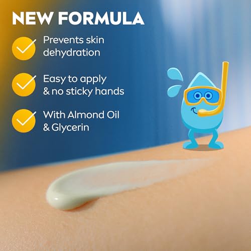 NIVEA SUN Kids Sunscreen Lotion, Protect & Care, SPF 50+, 5in1 Skin Protection, Very High and Immediate UVA & UVB Protection, Extra Water Resistant, 200ml