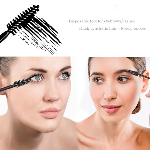 Tazweeq 300PCS Disposable Makeup Tool Kit, with Organizer Box, Mascara Brush/Lip Applicators/Eyeshadow Applicators/Eye Liner Brush, Makeup Disposable Accessories