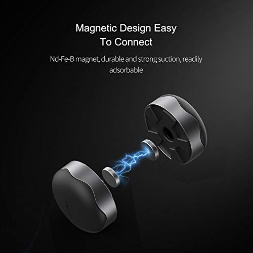Hagibis Laptop Cooling Pad, Ergonomic Laptop Stand Small Invisible Cooler Ball Portable Magnetic Foot Heat for MacBook Pro Computer (Grey)