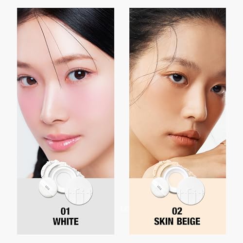 Translucent Set Finishing Powder - Sebum Control Face Loose Powder, Matte & Silky Finish, Lightweight, Long-lasting, Korean Makeup, 0.24 Oz. (2.1 Medium Beige, 7g)