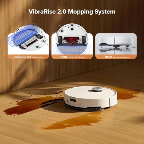 roborock Q10 VF+ Robot Vacuum and Mop with Self-Emptying, 10,000Pa Suction, Hands-Free Cleaning for Up to 7 Weeks, Dual Anti-Tangle Design, Auto Mop Lifting, Obstacle Avoidance, Ideal for Pet Hair