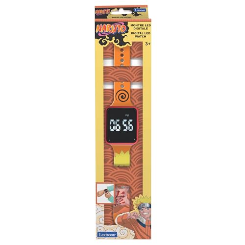 Lexibook, Naruto, Digital watch, 12-hour or 24-hour time display, Orange, DMW060NA