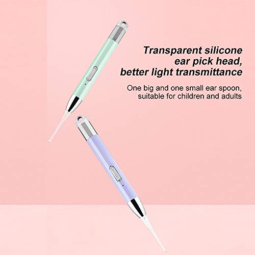 ametoys LED Light Ear Pick USB Ear Wax Removal Nose Clean Clip Baby Adults Ear Nose Clean Tweezers Remover Set