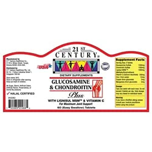 21st Century Glucosamine & Chondroitin Plus Tabs 60'S