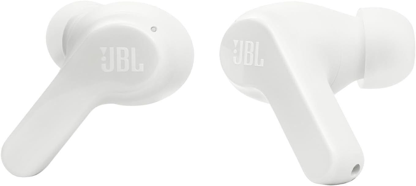 JBL Vibe Beam - True Wireless JBL Deep Bass Sound Earbuds, Bluetooth 5.2, Water & Dust Resistant, Hands-free call with VoiceAware, Up to 32 hours of battery life (Black)