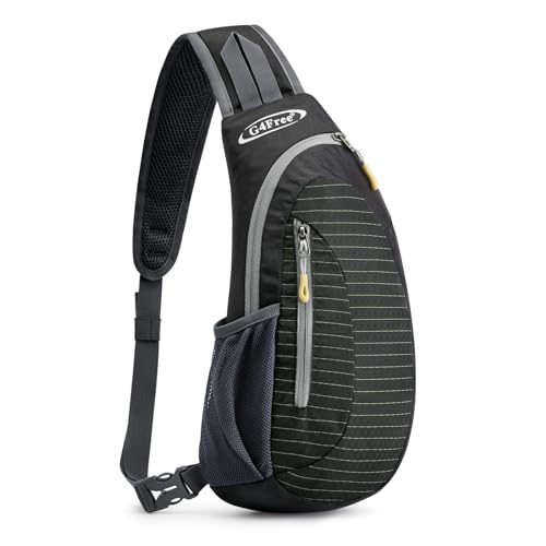 G4Free Small Sling Bag Crossbody Chest Bag Shoulder Backpack Outdoor Anti Theft