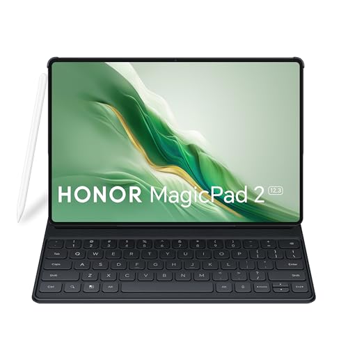 HONOR Magic Pad 2 12GB RAM 256GB ROM 12.3 Inch Tablet Wi-Fi Moonlight White Bundle with Smart Bluetooth Keyboard & Magic Pencil - Middle East Version