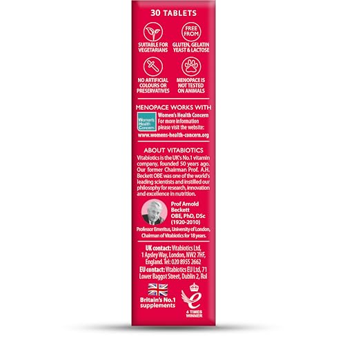 Menopace Vitabiotics With Soy Isoflavones - 30 Tabs