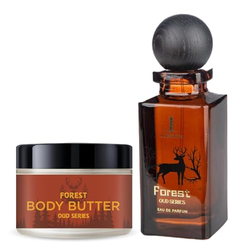 JAN LONDON Forest Gift Set ??Soothing hydration with Forest Body Butter and long-lasting luxury with Forest Perfume, a unisex Eau De Parfum for an unforgettable fragrance experience.
