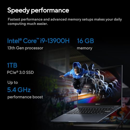 ASUS Vivobook S 14 Flip TP3402VA-LZ144W Intel Core i9-13900H 16GB RAM/1TB SSD/14 WUXGA(1920x1080)/Windows 11 Home - Cool Silver