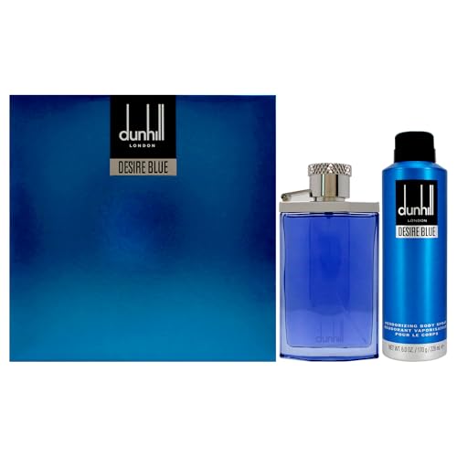 Alfred Dunhill Desire Blue for Men - 2 Pc Gift Set 3.4oz EDT Spray, 6.0oz Deodorant Spray
