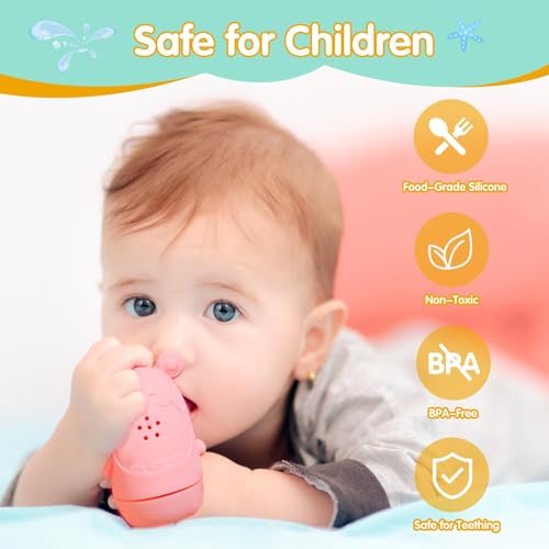 NALACAL 4 Pack Silicone Baby Bath Toys, Water Toys for Toddlers 1-3, Bathtub Pool Toys for Babies 6-12 Months, Dishwasher Safe Infant Toys, Baby Girl and Boy Gifts