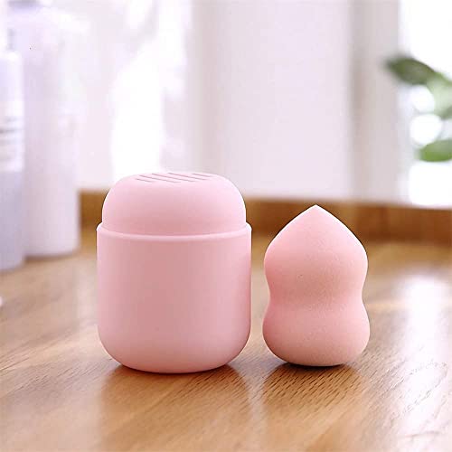 SYOSI Pink Silicone Makeup Sponge Holder & Drying Case, 2 Pack Beauty Storage for Women & Girls, Perfect for Organizing Makeup Tools