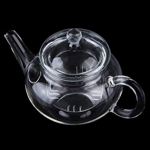 B.L.A. Transparent Teapot Heat Resistant Glass Teapot With Infuser Coffee Flower Tea Leaf Herbal Pot 250ml Durable