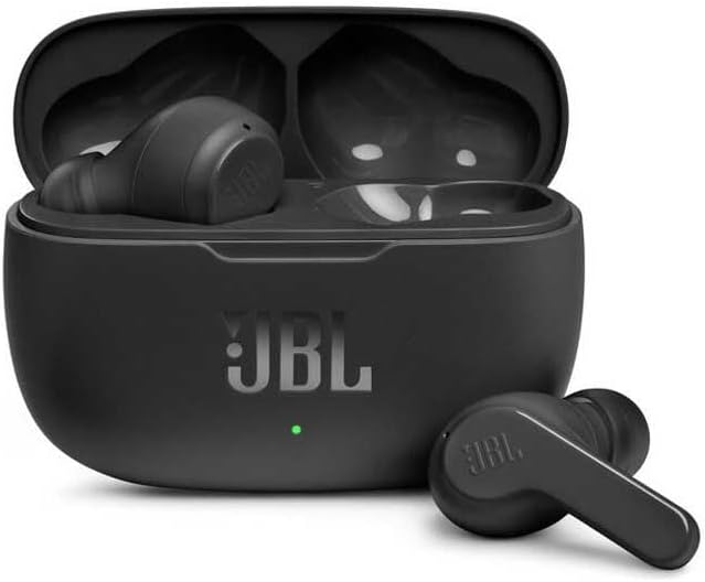 JBL Wave200 True Wireless Earbud Headphones, Deep Powerful Bass, 20H Battery, Dual Connect, Hand-Free Call, Voice Assistant, Comfortable Fit, IPX2 Sweatproof, Pocket Friendly - White, JBLW200TWSWHT