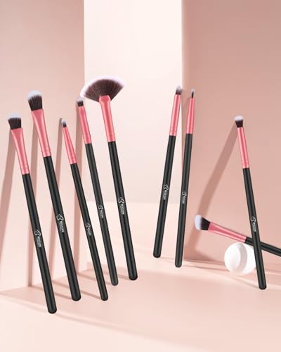 BESTOPE Makeup Brushes 16 PCs Makeup Brush Set Premium Synthetic Foundation Brush Blending Face Powder Blush Concealers Eye Shadows Make Up Brushes Kit (Rose Golden)