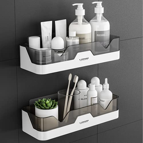 U HOOME Shower shelf Separable Bathroom Shelves Wall Mounted,shower caddy basket Storage Organizer,Adhesive Wall Shelf No Drill