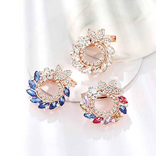 Rose Brooch Pin,Flower Brooch Pin for Women and Men, Floral Brooch Pin for Wedding, Party, Dress and Scarf,women crystal colorful wedding brooches pins girls fashion