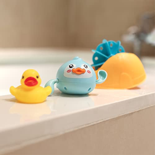 The Moon Brand Baby Sea Life Toys � 6Pcs Bath Fish Toys for Toddlers � Soft Baby Pool Accessories � Assorted Squeezable & Floating Aquatic Character Water Toys -Multi Color
