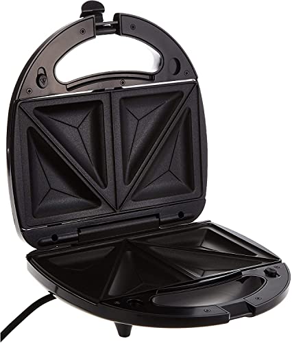 Black & Decker 750W Sandwich Maker 2 Slot Non-Stick 3in1 Interchangable Sandwich Grill And Waffle Maker, With Indicator And Ready to Cook Lights For Quick and Easy Dishes TS2090-B5 2 Years Warranty
