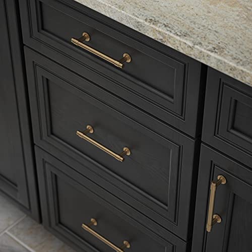 Franklin Brass Straight Bar Cabinet Pull, Champagne Bronze, 4 in (102mm) Drawer Handle, 10 Pack, P29617Z-CZ-B