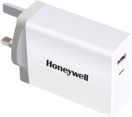Zest Charger PD60W, Safety Mark Certified,Type C PD 2.0 & USB-A Port, QC Compliant, Quick Charge 3.0 Tech, Compatible for iPhone, MacBook Air, iPad Pro, Pixel, Galaxy, Laptops, etc. - 60W White
