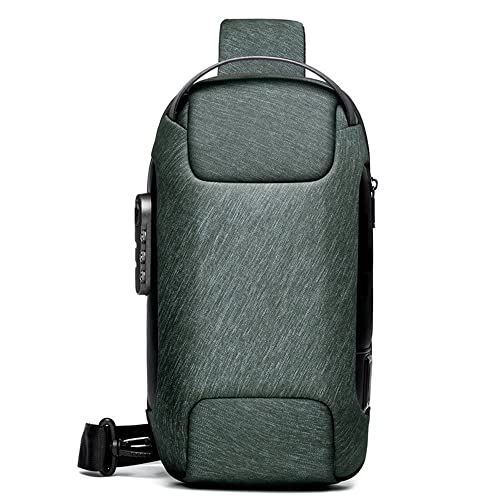 ZYING Anti theft Crossbody Sling Bag for 9.7in iPad, Army Green