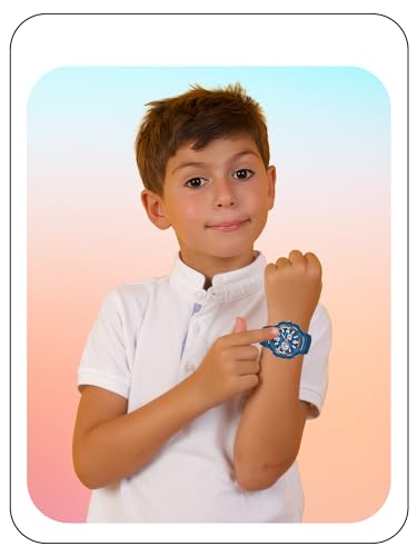 SPIKY Analog Digital Sports Watch for Kids | Multifunctional, Dual Time & Luminous Display | Water-Resistant & Silicone Strap | Best Birthday Gift Wrist Watches for Girls & Boys | Age 2-14 yrs