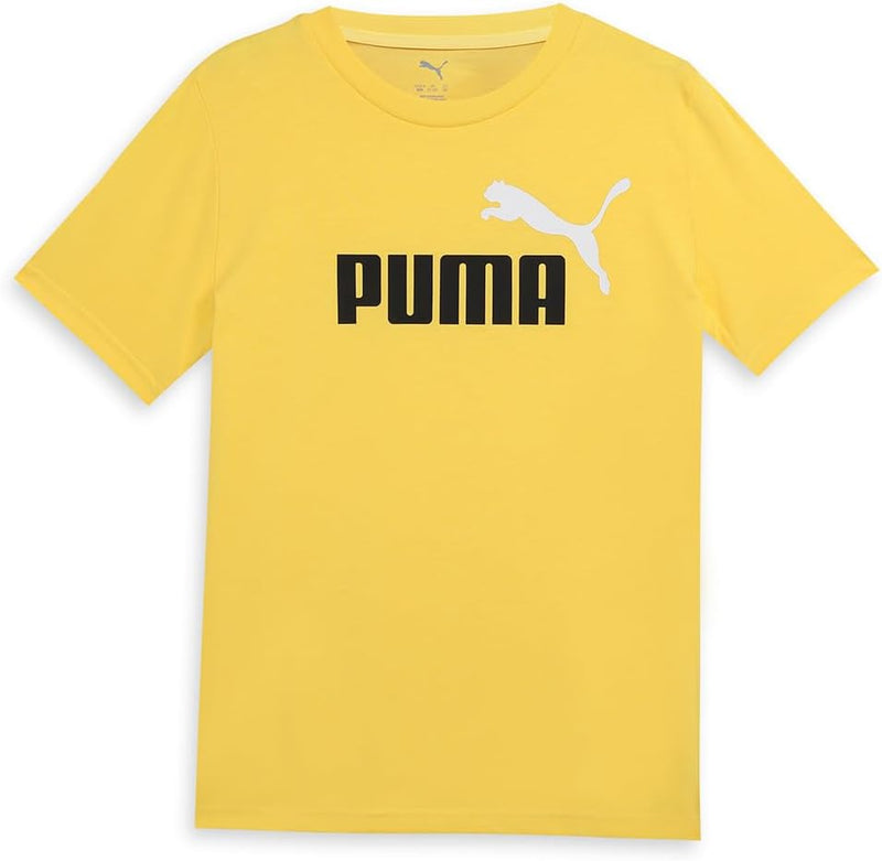 Unisex Kids ESS 2 COLOR No.1 Logo Tee Sportstyle Kids (pack of 1) - Sunny Yellow