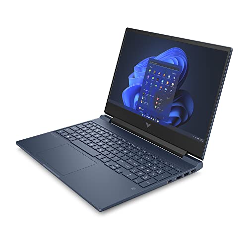 HP Victus Gaming Laptop 15-fb1005ne, 15.6" FHD, AMD Ryzen™ 5-7535HS, 8GB DDR5 RAM, 512GB SSD, 4GB NVIDIA® GeForce RTX™ 2050 Graphics, Windows 11, En-Ar KB, Performance blue - [973W6EA]