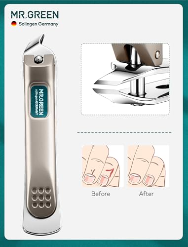 MR.GREEN 7Pcs Manicure Set, Pedicure Sets, Nail Clipper sets,Stainless Steel Professional Nail Cutter with Travel Case