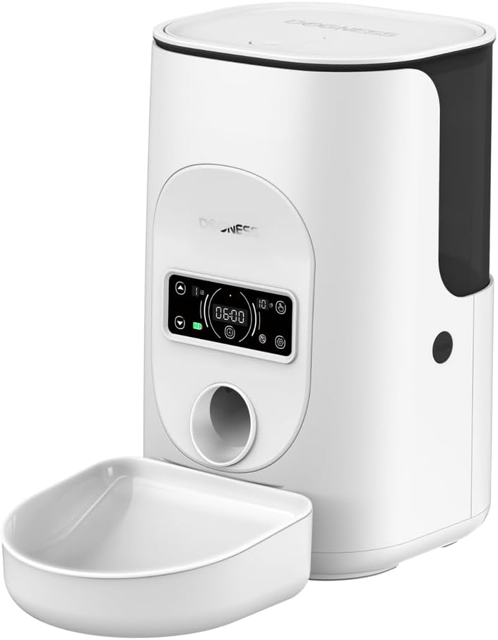 Dogness Rover Automatic Food Feeder For Pets-White