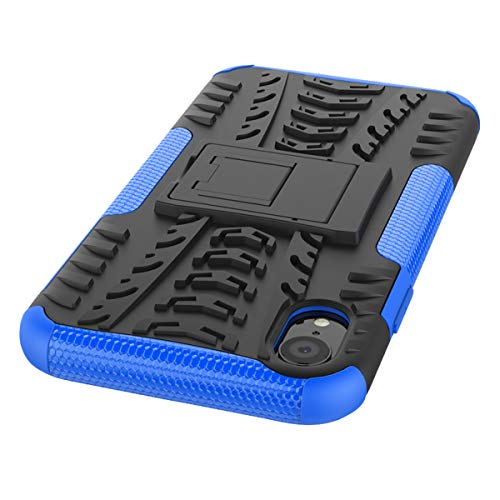 ALDHOFA iPhone XR Case,Heavy Duty Shock Proof Protective Phone Case,Dual Layer Hybrid Cover with Kickstand for iPhone XR 6.1" (2018)-Blue