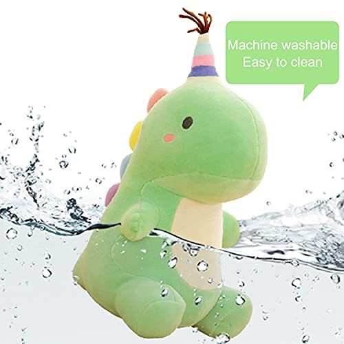 KASTWAVE Plush Toys Cute Stuffed Animal Soft Plushie, Mini and Cute Dinosaur Toy, Dinosaur Soft Dino Plushie for Kids Plush Doll Gifts for Boys Girls Blue, 9 Inch Cute Animal Dinosaur Design (Green)